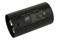 Capacitor; motor; 412805457; 59uF; 330V AC; fi 45,5x84mm; 6,3mm connectors; Ducati; RoHS