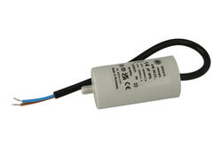 Capacitor; motor; polypropylene; 416102114; 14uF; 425V AC; fi 36x70mm; with cables; screw without nut; Ducati; RoHS