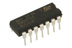 Stabilizator; liniowy; LM723CN; 2÷37V; regulowany (ADJ); 150mA; DIP14; przewlekany (THT); ST Microelectronics; RoHS