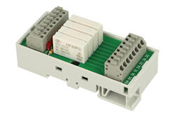 Relay; interface; instalation; 0240-A104B-U-HF; 24V; DC; 4PST NO; 5A; 230V AC; 5A; 30V DC; DIN rail type; Dinkle; RoHS