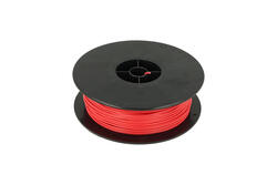 Wire; equipment; LiYv; 1 core; stranded; Cu; 0,75mm2; red; PVC; -30...+80°C; 900V; 100m spool; Helukabel; RoHS; 2mm; 1x0,75mm2