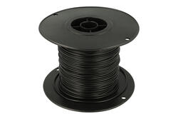 Wire; equipment; LiYv; 1 core; stranded; Cu; 1,00mm2; black; PVC; -30...+80°C; 900V; 100m spool; Helukabel; RoHS; 2,1mm; 1x1,00mm2