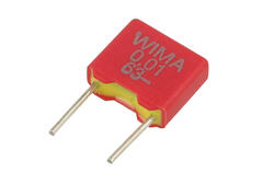 Capacitor; polyester; MKT; 10nF; 63V DC/40V AC; MKS2; MKS2C021001A00KSSD; 10%; 2,5x6,5x7,2mm; 5mm; bulk; -55...+100°C; Wima; RoHS