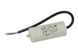 Capacitor; motor; polypropylene; 416102614; 25uF; 425V AC; fi 40x92mm; with cables; screw without nut; Ducati; RoHS