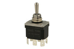 Switch; toggle; FLKN2-23N-P_G230V; 2*3; ON-OFF-ON; 2 ways; 3 positions; bistable; panel mounting; green; LED 230V backlight; 6,3x0,8mm connectors; 16A; 250V AC; black; IP67; 37mm; FILN Switch; toggle; FLKN2-23N-P_G230V; 2*3; ON-OFF-ON; 2 ways; 3 positions; bistable; panel mounting; green; LED 230V backlight; 6,3x0,8mm connectors; 16A; 250V AC; black; IP67; 37mm; FILN