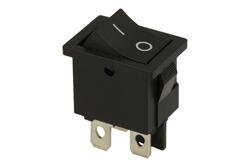 Switch; rocker; FL3-KCD1-104; ON-ON; 1 way; black; no backlight; bistable; 4,8x0,8mm connectors; 13x19,2mm; 2 positions; 6A; 250V AC; FILN Switch; rocker; FL3-KCD1-104; ON-ON; 1 way; black; no backlight; bistable; 4,8x0,8mm connectors; 13x19,2mm; 2 positions; 6A; 250V AC; FILN