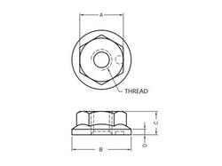 Nakrętka; KLS8-0342-PNT-M4; M4; 4,5mm; 4,5mm; nylon; KLS Nakrętka; KLS8-0342-PNT-M4; M4; 4,5mm; 4,5mm; nylon; KLS
