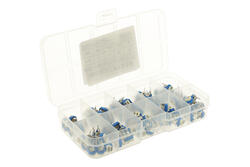 Set of potentiometers; mounting; horizontal; single turn; RM-065; 500ohm; linear; 5%; through-hole (THT); carbon film; RM065; RoHS Set of potentiometers; mounting; horizontal; single turn; RM-065; 500ohm; linear; 5%; through-hole (THT); carbon film; RM065; RoHS