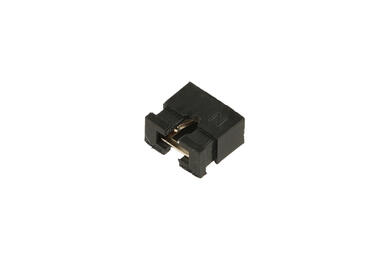 Jumper; pin; Jumper-2.0/B; 2,00mm; black; 1x2; straight; open; 3,5mm; 0/0mm; snap; RoHS