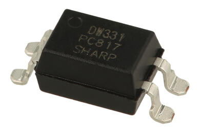 Optocoupler; PC817D; DIP04smd; surface mounted; 300-600%; 5kV; Sharp; RoHS