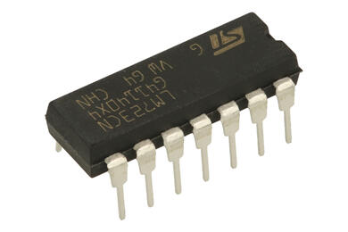 Stabilizator; liniowy; LM723CN; 2÷37V; regulowany (ADJ); 150mA; DIP14; przewlekany (THT); ST Microelectronics; RoHS