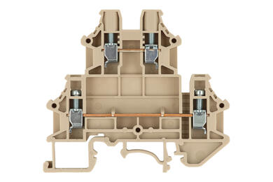 Connector; DIN rail mounted; DKK4N; grey; screw; 0,34÷4mm2; 30A; 300V; 2 ways; Dinkle; RoHS