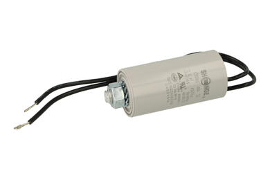 Capacitor; motor; 3,5uF; 450V; fi 28x55mm; with cables; screw with a nut; Shenge; RoHS