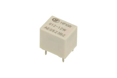 Relay; electromagnetic automotive; HFKW-012-1ZW biały; 12V; DC; SPDT; 20A; 14V DC; PCB trough hole; 0,6W; Hongfa; RoHS