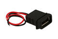 Gniazdo; USB A; A-G-USB A-2P-10CM; czarny; poziome; RoHS Gniazdo; USB A; A-G-USB A-2P-10CM; czarny; poziome; RoHS