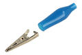 Crocodile clip; 27.710.5; blue; 36,5mm; crimped; nickel plated steel; Amass; RoHS Crocodile clip; 27.710.5; blue; 36,5mm; crimped; nickel plated steel; Amass; RoHS