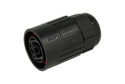 Obudowa złącza; RJ45 8p8c; RJ45F6I; 8 torów; na przewód; proste; czarny; zatrzaskowe; wtykany; 5-6mm; IP67; poliwęglan; Weipu; RoHS Obudowa złącza; RJ45 8p8c; RJ45F6I; 8 torów; na przewód; proste; czarny; zatrzaskowe; wtykany; 5-6mm; IP67; poliwęglan; Weipu; RoHS