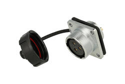 Gniazdo; WF20K3ZZ1; 3 tory; lutowany; 4,0mm2; na panel; 20mm; IP67; 25A; 500V; Weipu; RoHS Gniazdo; WF20K3ZZ1; 3 tory; lutowany; 4,0mm2; na panel; 20mm; IP67; 25A; 500V; Weipu; RoHS