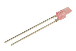 Dioda LED; L333; 3mm; czerwony; Światłość: 10mcd; 70°; przezroczysta; czerwona; 2,2V; 15mA; płaskie czoło; trójkątna; przewlekany (THT); RoHS Dioda LED; L333; 3mm; czerwony; Światłość: 10mcd; 70°; przezroczysta; czerwona; 2,2V; 15mA; płaskie czoło; trójkątna; przewlekany (THT); RoHS