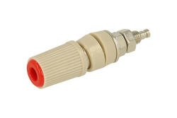Gniazdo laboratoryjne; 4mm; 24.827.1; M5; czerwony; 24A; 60V; 45mm; mosiądz niklowany; ABS; Amass; RoHS Gniazdo laboratoryjne; 4mm; 24.827.1; M5; czerwony; 24A; 60V; 45mm; mosiądz niklowany; ABS; Amass; RoHS