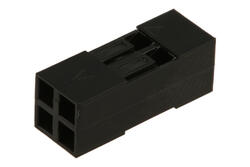 Gniazdo; BLD-04; 4 tory; 2x2; proste; 2,54mm; na przewód; RoHS Gniazdo; BLD-04; 4 tory; 2x2; proste; 2,54mm; na przewód; RoHS