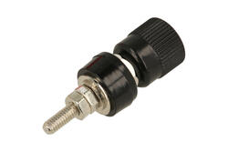 Gniazdo laboratoryjne; 4mm; 24.828.2; M4; czarny; 24A; 60V; 43,5mm; mosiądz niklowany; ABS; Amass; RoHS; 2.401 Gniazdo laboratoryjne; 4mm; 24.828.2; M4; czarny; 24A; 60V; 43,5mm; mosiądz niklowany; ABS; Amass; RoHS; 2.401