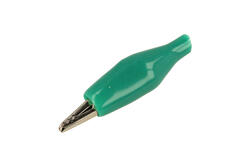 Crocodile clip; 27.710.4; green; 36,5mm; crimped; nickel plated steel; Amass; RoHS Crocodile clip; 27.710.4; green; 36,5mm; crimped; nickel plated steel; Amass; RoHS
