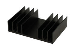 Radiator; DY-J/6,6/A; czerniony; 66mm; żebrowany; 2,3K/W; 95mm; 24mm Radiator; DY-J/6,6/A; czerniony; 66mm; żebrowany; 2,3K/W; 95mm; 24mm