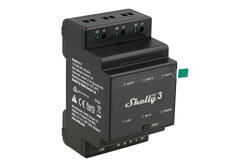 Inteligentny przekaźnik; Shelly; Pro 3; WiFi; Bluetooth; 3 stykowy; na szynę DIN Inteligentny przekaźnik; Shelly; Pro 3; WiFi; Bluetooth; 3 stykowy; na szynę DIN