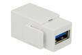 Adapter gniazdo / gniazdo; Keystone; 2963-2; USB typ A 3.0; na panel; zatrzaskowe; proste; biały; RoHS Adapter gniazdo / gniazdo; Keystone; 2963-2; USB typ A 3.0; na panel; zatrzaskowe; proste; biały; RoHS
