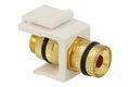 Adapter gniazdo / gniazdo; Keystone; 2960-2; gniazdo bananowe 4m-czarne; na przewód; zatrzaskowe; proste; biały; RoHS Adapter gniazdo / gniazdo; Keystone; 2960-2; gniazdo bananowe 4m-czarne; na przewód; zatrzaskowe; proste; biały; RoHS