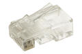 Wtyk; RJ45 8p8c; 3RJ45OL kat.5e; na przewód; proste; przewód okrągły linka; przezroczysty; zatrzaskowe; RoHS Wtyk; RJ45 8p8c; 3RJ45OL kat.5e; na przewód; proste; przewód okrągły linka; przezroczysty; zatrzaskowe; RoHS