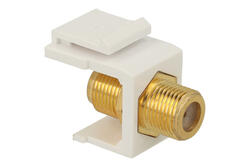 Adapter gniazdo / gniazdo; Keystone; 2902-2; F; na przewód; zatrzaskowe; proste; biały; RoHS Adapter gniazdo / gniazdo; Keystone; 2902-2; F; na przewód; zatrzaskowe; proste; biały; RoHS