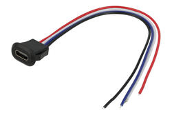 Gniazdo; USB C; A-G-USB C-4P-Z; czarny; zatrzaskowe; poziome; RoHS Gniazdo; USB C; A-G-USB C-4P-Z; czarny; zatrzaskowe; poziome; RoHS