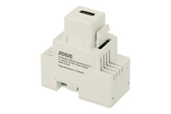 Moduł ładowarki; Keystone; 2808-2; USB C QC; zatrzaskowe; proste; biały; Solve; RoHS Moduł ładowarki; Keystone; 2808-2; USB C QC; zatrzaskowe; proste; biały; Solve; RoHS