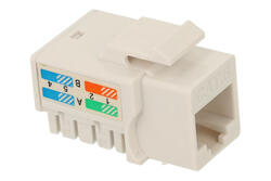 Gniazdo; Keystone; 2054-2; RJ45 cat 6; na przewód; zatrzaskowe; proste; biały; RoHS Gniazdo; Keystone; 2054-2; RJ45 cat 6; na przewód; zatrzaskowe; proste; biały; RoHS