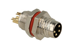 Wtyk; KLS15-M8A-F204; M8-4p; 3 tory; proste; lutowany; 0,25mm2; na panel; 8mm; czarny; IP67; 3A; 60V; KLS; RoHS Wtyk; KLS15-M8A-F204; M8-4p; 3 tory; proste; lutowany; 0,25mm2; na panel; 8mm; czarny; IP67; 3A; 60V; KLS; RoHS