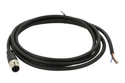 Wtyk z przewodem; KLS15-M12A-P17-04-PUR-L2.0M-B-U; M12-4p; 4 tory; proste; z przewodem 2m; 0,34mm2; 6mm; czarny; IP67; 4A; 250V; KLS; RoHS Wtyk z przewodem; KLS15-M12A-P17-04-PUR-L2.0M-B-U; M12-4p; 4 tory; proste; z przewodem 2m; 0,34mm2; 6mm; czarny; IP67; 4A; 250V; KLS; RoHS