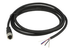 Gniazdo z przewodem; KLS15-M12A-P18-05-PUR-L2.0M-B-U; M12-5p; 5 torów; proste; z przewodem 2m; 0,34mm2; 6mm; czarny; IP67; 4A; 250V; KLS; RoHS Gniazdo z przewodem; KLS15-M12A-P18-05-PUR-L2.0M-B-U; M12-5p; 5 torów; proste; z przewodem 2m; 0,34mm2; 6mm; czarny; IP67; 4A; 250V; KLS; RoHS