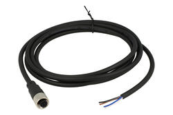 Gniazdo z przewodem; KLS15-M12A-P18-04-PUR-L2.0M-B-U; M12-4p; 4 tory; proste; z przewodem 2m; 0,34mm2; 6mm; czarny; IP67; 4A; 250V; KLS; RoHS Gniazdo z przewodem; KLS15-M12A-P18-04-PUR-L2.0M-B-U; M12-4p; 4 tory; proste; z przewodem 2m; 0,34mm2; 6mm; czarny; IP67; 4A; 250V; KLS; RoHS