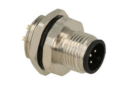 Wtyk; KLS15-M12A-B205; M12-5p; 5 torów; proste; lutowany; 0,34mm2; 12mm; wkręcane (M16x1,5); na panel; czarny; IP67; 4A; 250V; KLS; RoHS Wtyk; KLS15-M12A-B205; M12-5p; 5 torów; proste; lutowany; 0,34mm2; 12mm; wkręcane (M16x1,5); na panel; czarny; IP67; 4A; 250V; KLS; RoHS