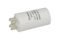Capacitor; motor; TS11-12 4 450V 4uF; 4uF; 450V; fi 35x65mm; 6,3mm connectors; Suntan; RoHS Capacitor; motor; TS11-12 4 450V 4uF; 4uF; 450V; fi 35x65mm; 6,3mm connectors; Suntan; RoHS