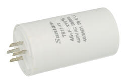 Capacitor; motor; TS11-12 4 450V 45uF; 45uF; 450V; fi 50x90mm; 6,3mm connectors; Suntan; RoHS Capacitor; motor; TS11-12 4 450V 45uF; 45uF; 450V; fi 50x90mm; 6,3mm connectors; Suntan; RoHS