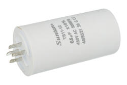 Capacitor; motor; TS11-12 4 450V 65uF; 65uF; 450V; fi 50x105mm; 6,3mm connectors; Suntan; RoHS Capacitor; motor; TS11-12 4 450V 65uF; 65uF; 450V; fi 50x105mm; 6,3mm connectors; Suntan; RoHS