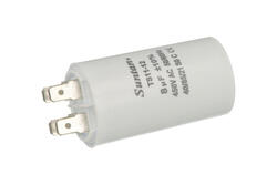 Capacitor; motor; TS11-12 4 450V 8uF; 8uF; 450V; fi 35x65mm; 6,3mm connectors; Suntan; RoHS Capacitor; motor; TS11-12 4 450V 8uF; 8uF; 450V; fi 35x65mm; 6,3mm connectors; Suntan; RoHS