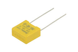 Kondensator; X2; polipropylenowy; MKP; 220nF; 310V AC; TS08H B type 0,22uF 310VAC; 10%; 6x12x13mm; 10mm; luzem; -40...+110°C; Suntan; RoHS Kondensator; X2; polipropylenowy; MKP; 220nF; 310V AC; TS08H B type 0,22uF 310VAC; 10%; 6x12x13mm; 10mm; luzem; -40...+110°C; Suntan; RoHS