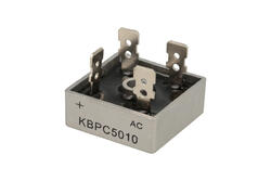 Bridge rectifier; KBPC5010 KBPC Bulk; 50A; 1000V; cube; connectors; FM type 28,3x28,3x11mm; Suntan; RoHS Bridge rectifier; KBPC5010 KBPC Bulk; 50A; 1000V; cube; connectors; FM type 28,3x28,3x11mm; Suntan; RoHS