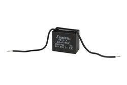 Kondensator; silnikowy (rozruchowy); TS11-7 450VAC 4.5uF; 4,5uF; 450V AC; 22x32x38mm; z przewodami; Suntan; RoHS Kondensator; silnikowy (rozruchowy); TS11-7 450VAC 4.5uF; 4,5uF; 450V AC; 22x32x38mm; z przewodami; Suntan; RoHS