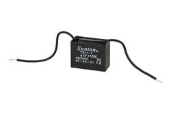 Kondensator; silnikowy (rozruchowy); TS11-7 450VAC 4uF; 4uF; 450V AC; 18,5x29x38mm; z przewodami; Suntan; RoHS Kondensator; silnikowy (rozruchowy); TS11-7 450VAC 4uF; 4uF; 450V AC; 18,5x29x38mm; z przewodami; Suntan; RoHS