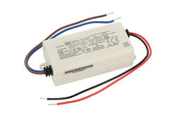 Zasilacz; do LED; APV-12-24; 24V DC; 0,5A; 12W; z przewodami; Mean Well Zasilacz; do LED; APV-12-24; 24V DC; 0,5A; 12W; z przewodami; Mean Well